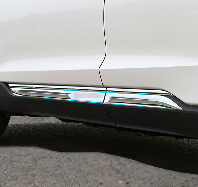 for Ford Edge 2017-2021 Chrome Door Side Body Molding Trim Sill Cover Guard Trim