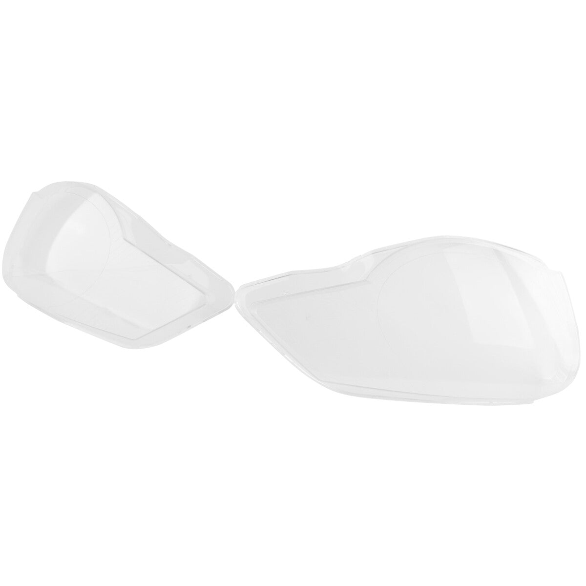 A pair of headlight lens covers for Volkswagen Polo 9N 2006, 2007, 2008, 2009, 2010