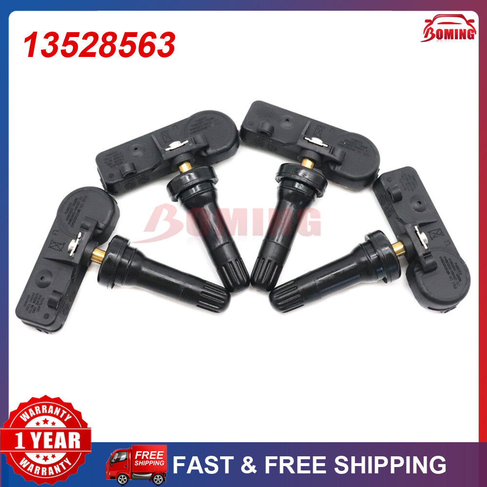 4-pack TPMS (Tire Pressure Sensors) 13528563 for Chevrolet Silverado for Sierra 2019-2023