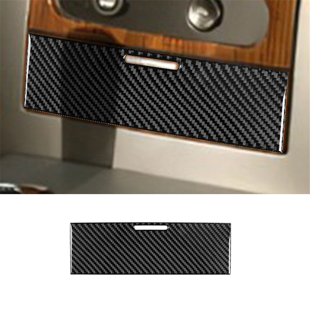 Carbon Fiber Interior Center Storage Cover Trim for Ford F-150 FX4 2004-2008