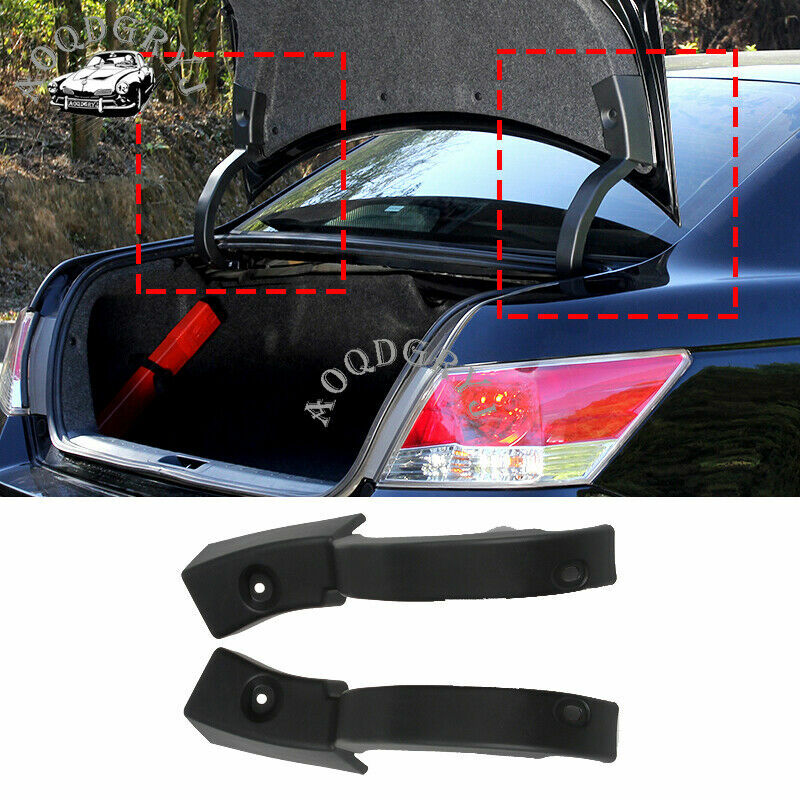 2P black rear trunk arm hinge cover garnish for Honda Accord 4DR sedan 2008-2012