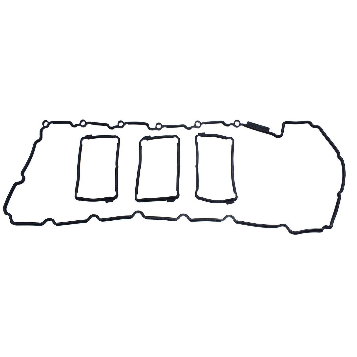 Valve cover gasket 11127587804 is suitable for BMW 640i, 535i, 435i, 335i, X1, X3, X4, X5, X6, M3, and M4.