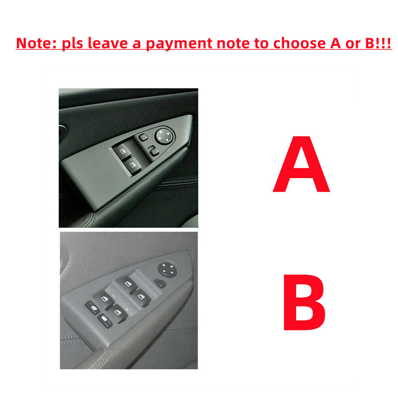 Carbon fiber window lift switch interior trim for BMW 6 650i 645 E63 2004-10