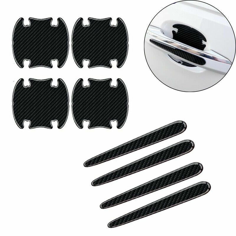 8x Car Door Handle Bowl Anti-Scratch Protection Film Sticker Moulding Strip