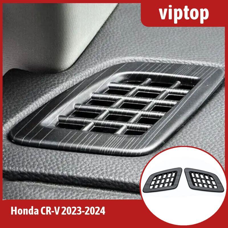 2023-2024 for Honda CR-V Black Wood Grain Dashboard A/C Air Outlet Vent Cover