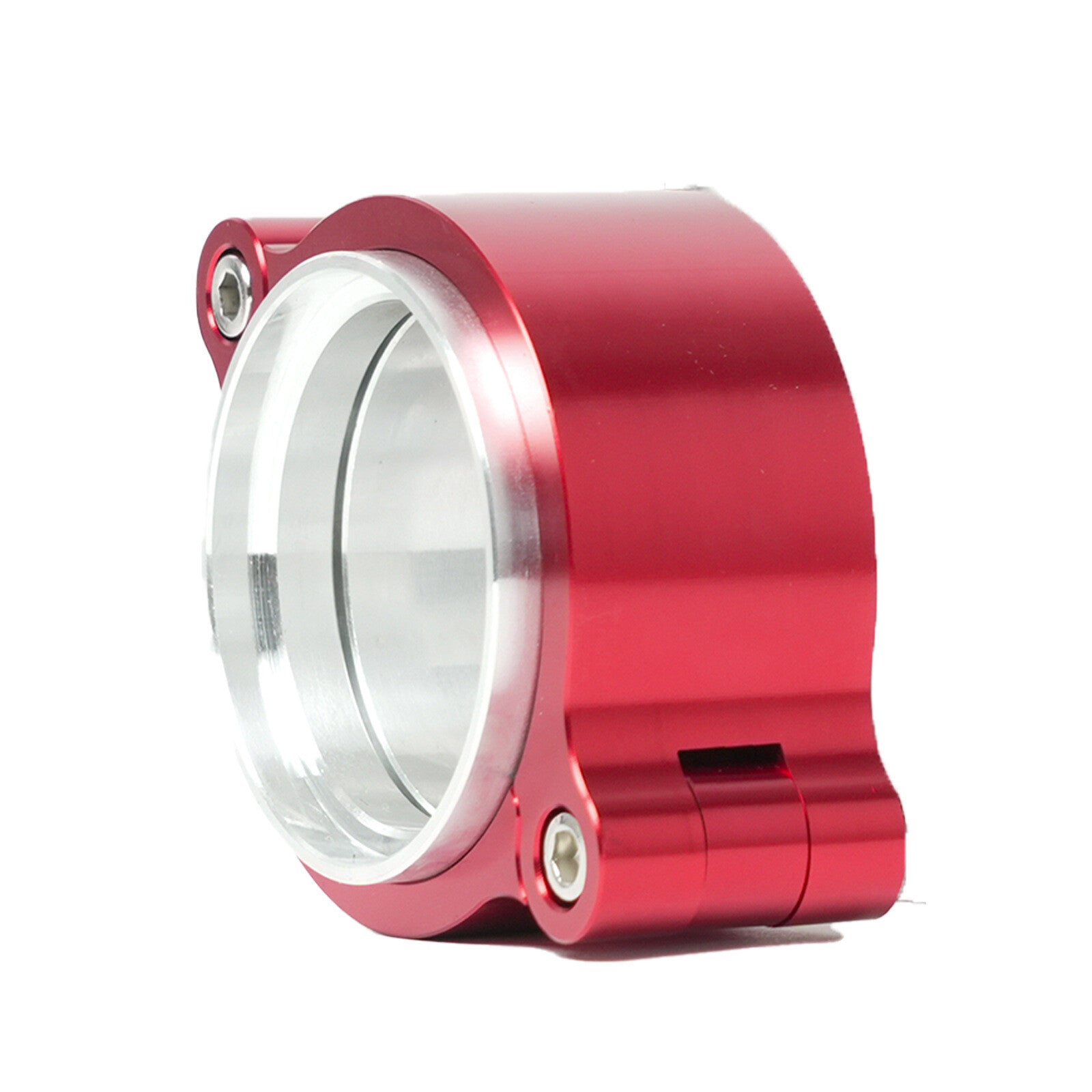 3 76mm Aluminum Quick-Release V-Band Clamp Kit for Intake Intercooler Ducts (Red)