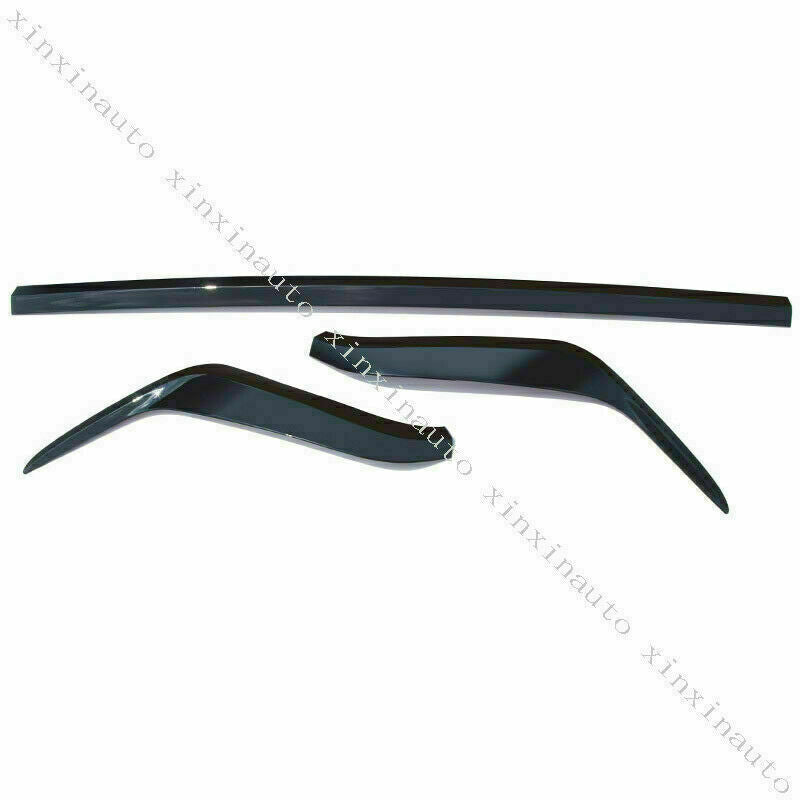 for Toyota for Land Cruiser 2016-2021 Black Front bumper lip Grille trim Decor cover