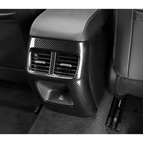 for Hyundai Sonata 2020-2023 Carbon Rear Air Outlet Vent Anti-kick Panel Cover