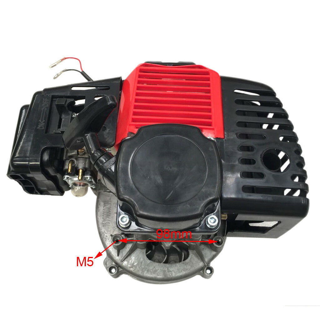 50cc 49cc 2-stroke engine motor kit with gearbox for gas-powered scooter, pocket bike, all-terrain vehicle