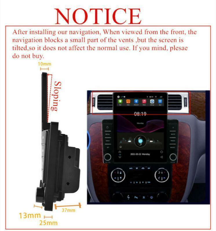 For 07-13 for Chevrolet Suburban Tahoe for Yukon 9.5 Android 10.1 Stereo Radio Carplay