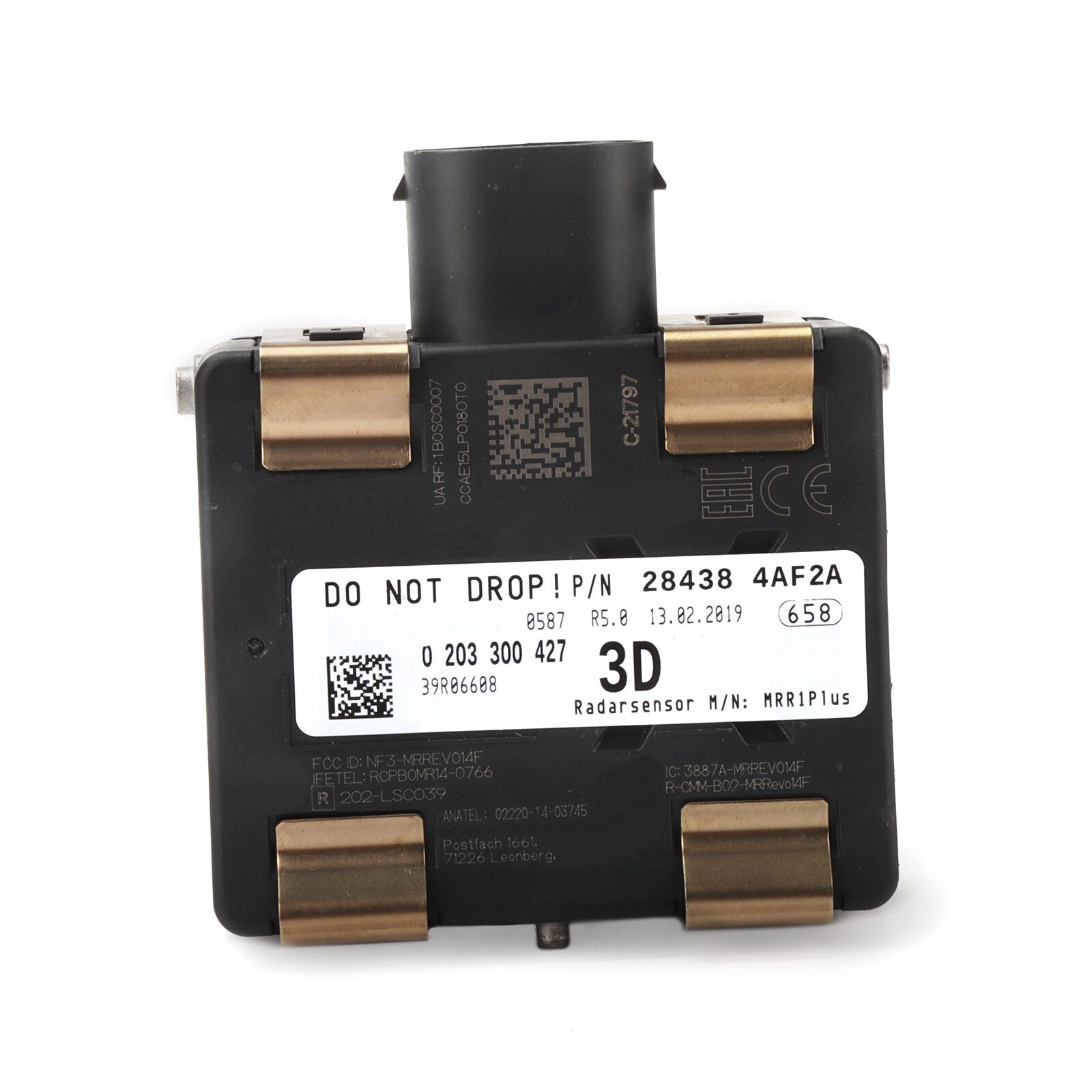28438-4AF2D is a cruise distance sensor radar for 2015-2019 for Nissan Sentra 1.6L and 1.8L vehicles.