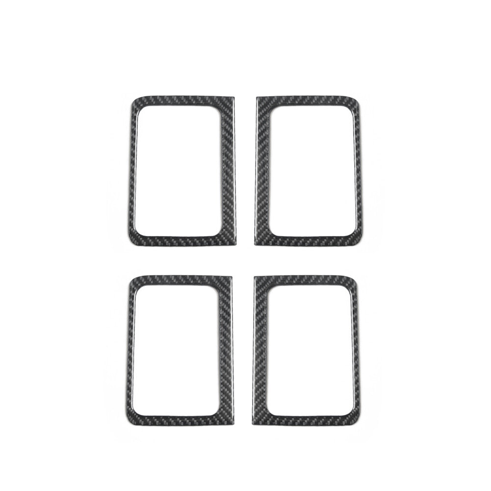 4Pcs Carbon Fiber Interior Door handle Cover Trim for Dodge for RAM 1500 2009-2012