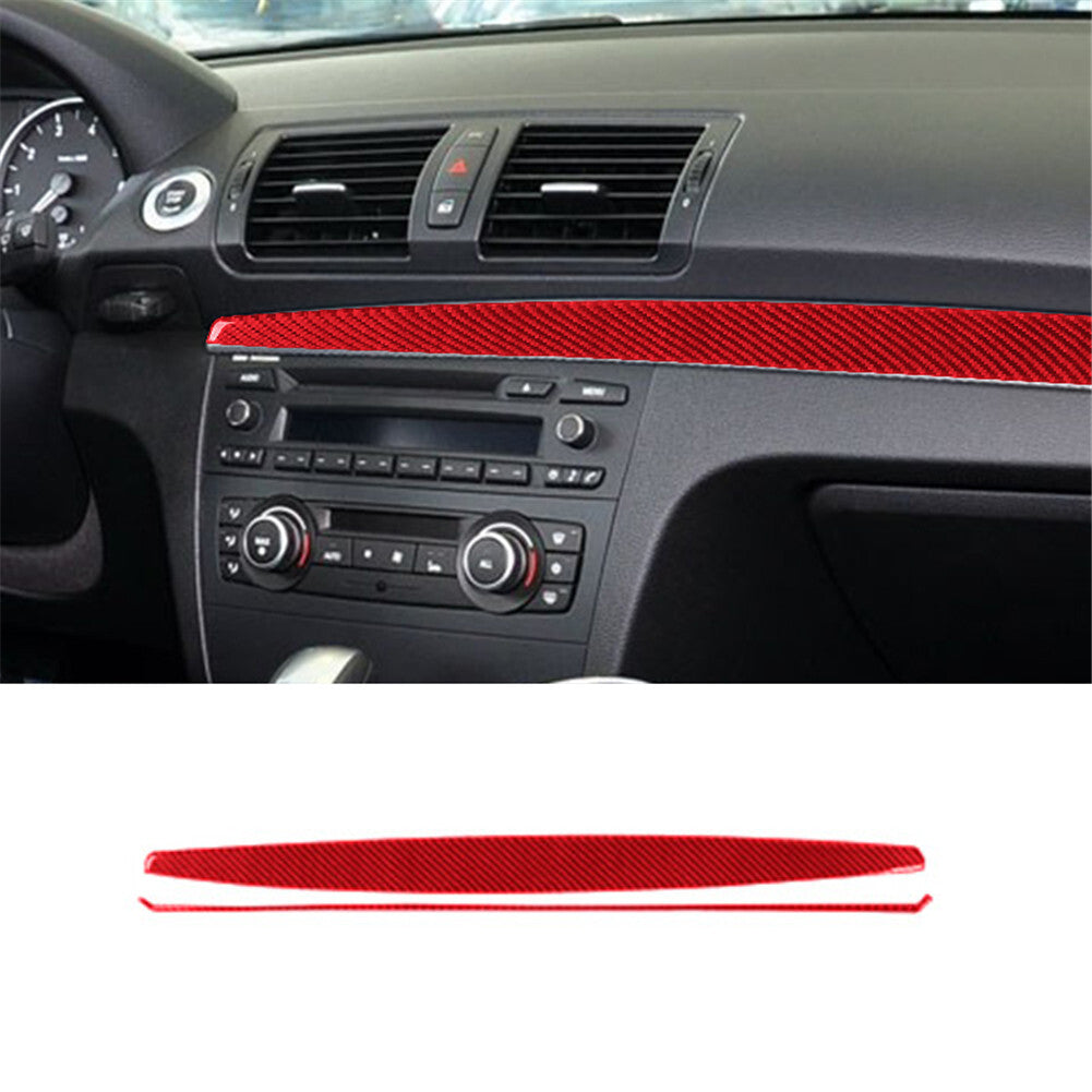 Dashboard Trim Srip Cover for BMW 1 Series Convertible E82/E88 2008-2013 Red