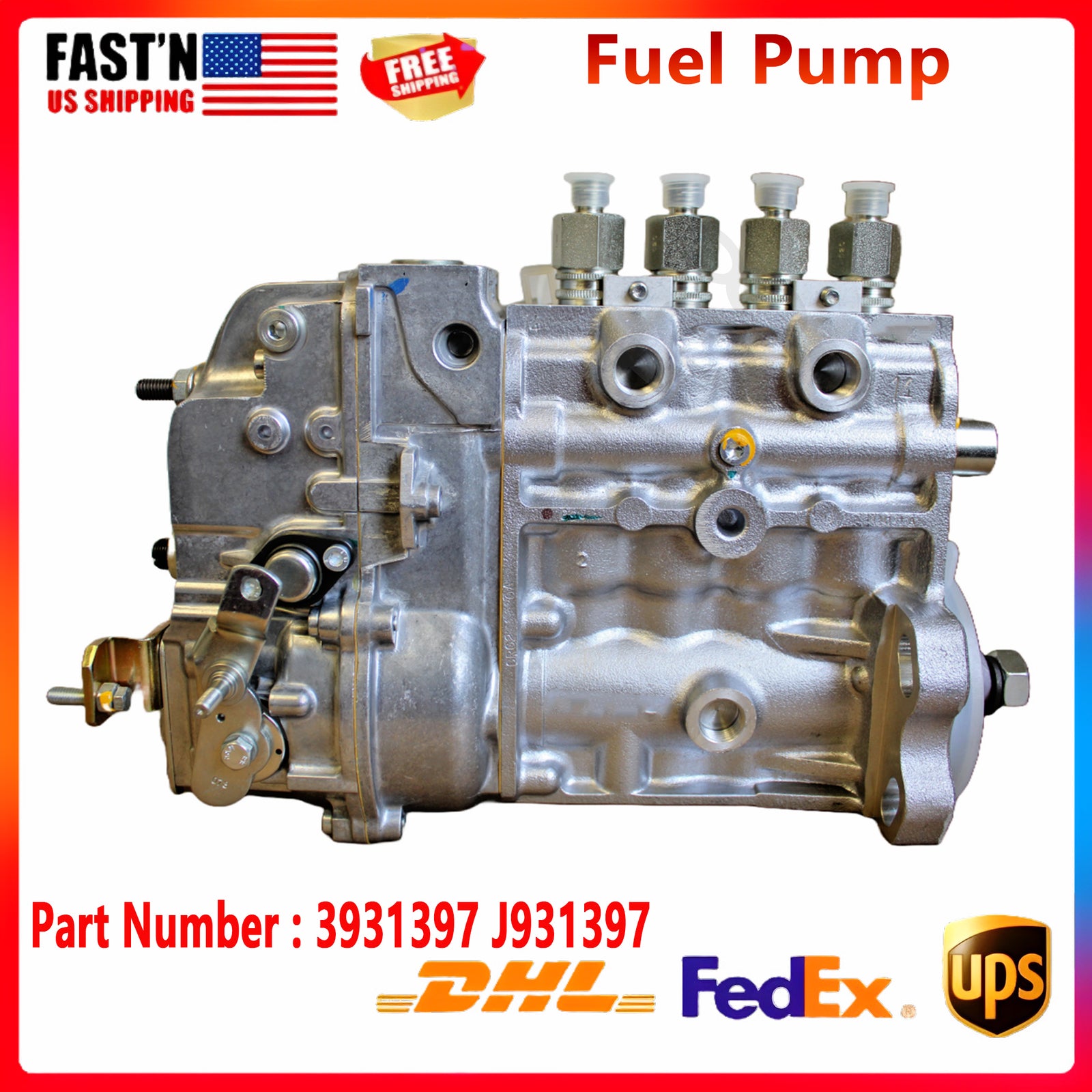 1pc Fuel Pump 3931397 J931397 For 4B Diesel 1845C 75XT 660 RSV Governor