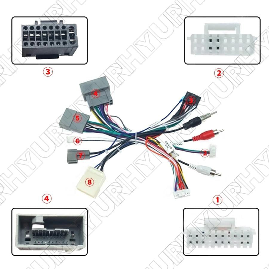 1 x 16 PIN Wiring Harness Connector for Honda for Civic 2012-2015 For CRV 2012-2015