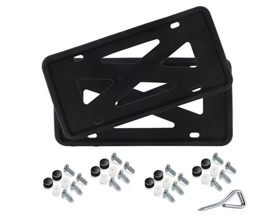 Car license plate frame cover cap, trunk black silicone, suitable for Subaru