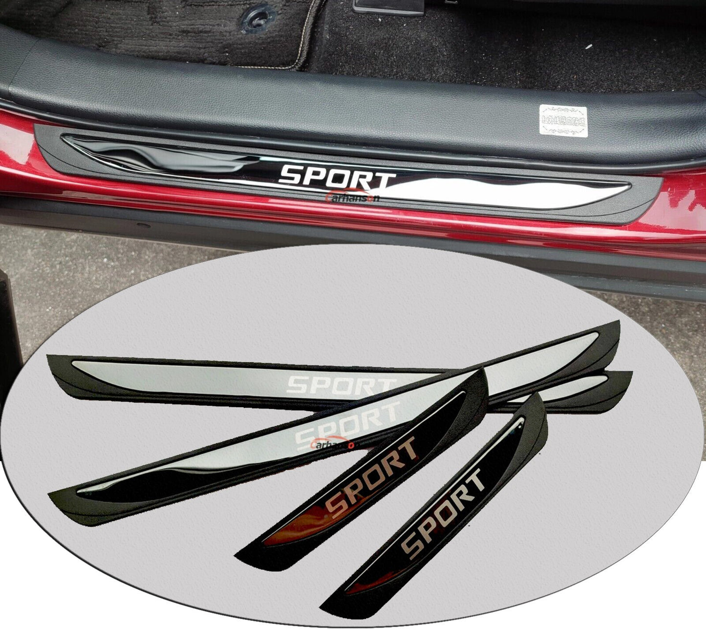 For 2023 for VW for Tiguan Car Accessories Door Sill Protector Guard Plate Cover Trims