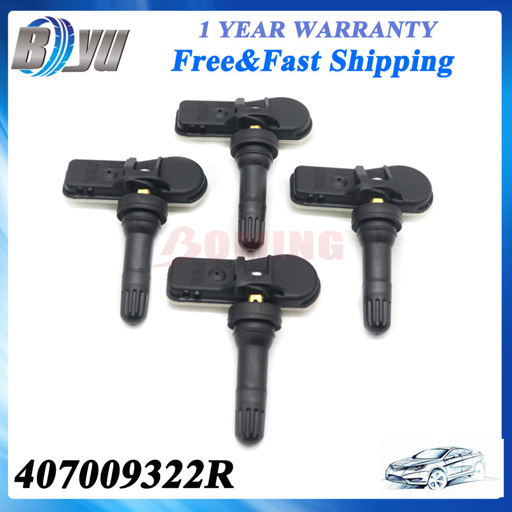 4X 407009322R TPMS Tire Pressure Monitor Sensors 433Mhz for Dacia for Renault for Opel