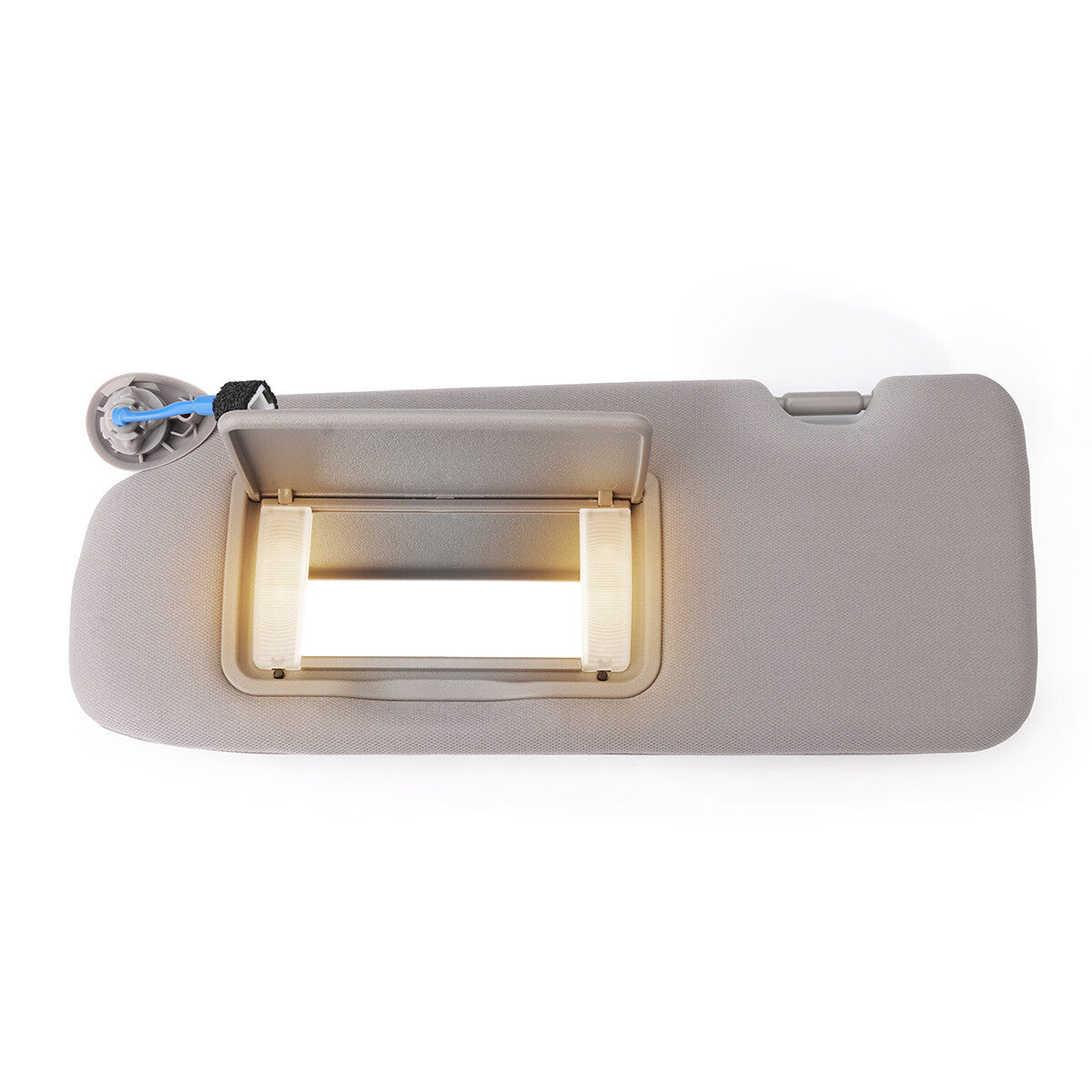 Gray driver's side sun visor with mirrored light suitable for 2017-2022 for Honda CR-V/CR-V