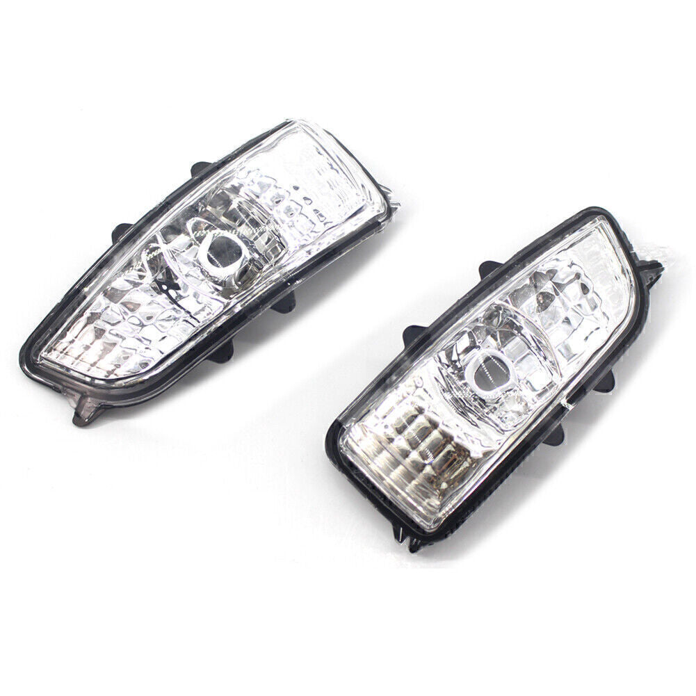 2x Door Mirror Turn Signal Light Cover Fit for Volvo S40 S60 S80 2007-2011 White