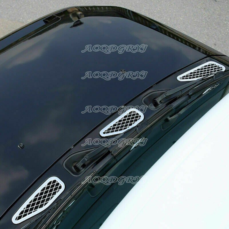 Chrome Front Hood Air Vent Outlet Molding Cover for Toyota FJ Cruiser 2007-2020