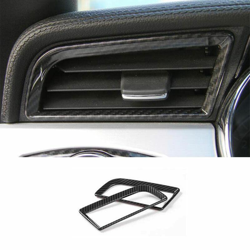 for Ford for Mustang 2015-2022 Carbon Fiber Left And Right Air Outlet Vent Trim 2PCS