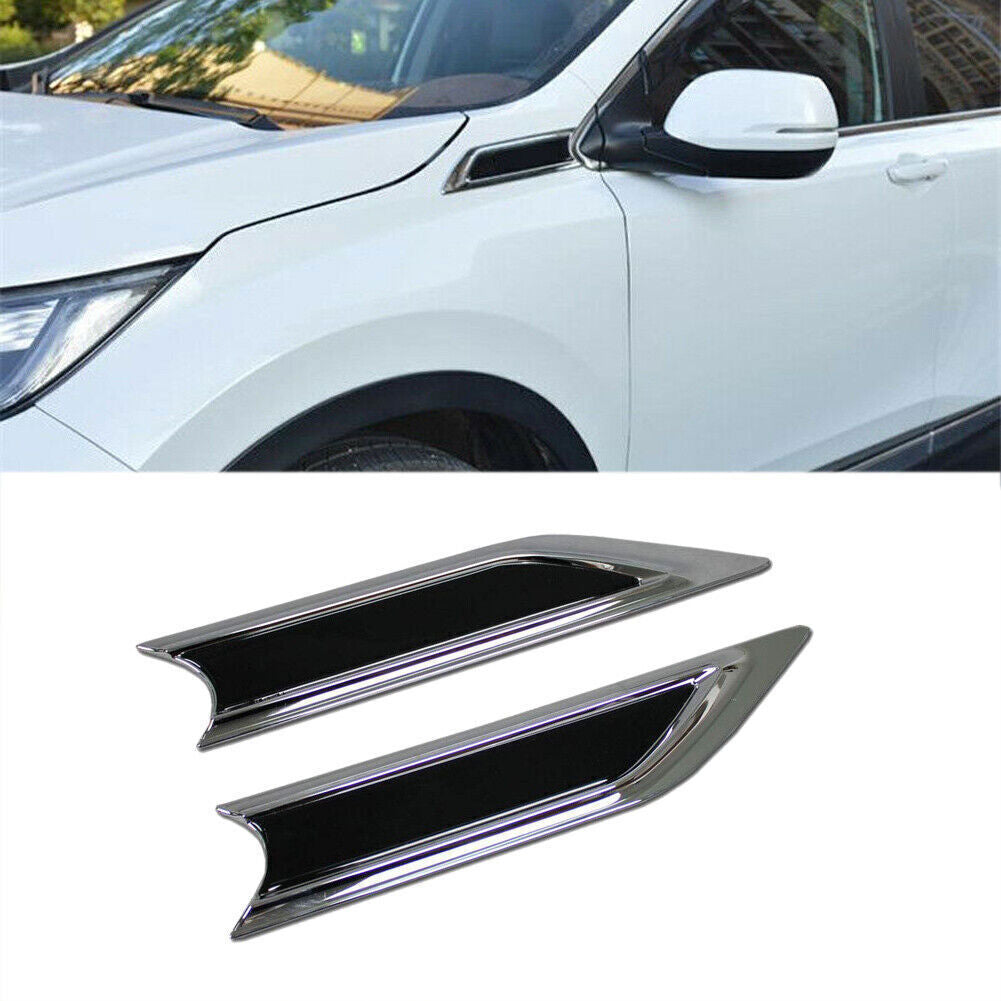2X for Honda CR-V 2017-2022 Chrome Fender Side Body Emblem Hood Trim Decor Cover