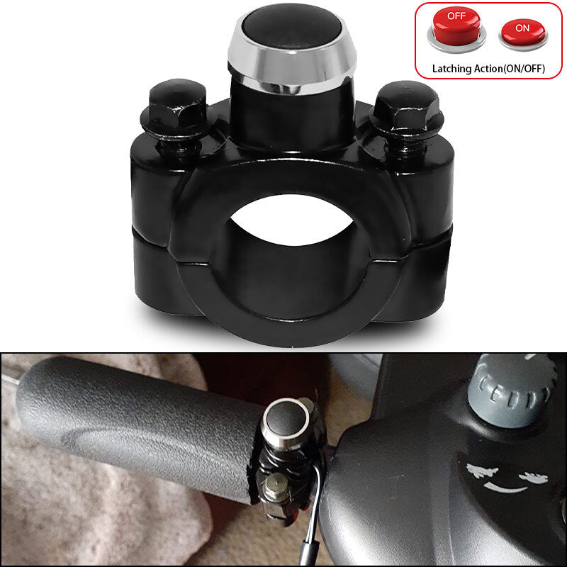 7/8 Motorcycle Handlebar ATV Kill Switch Start Push Button Headlight Fog Spot