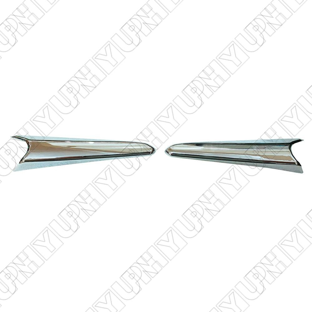 Pair Chrome Fog Light Lamp Molding Trim for Mazda 3 2017-2018 Front Left Right