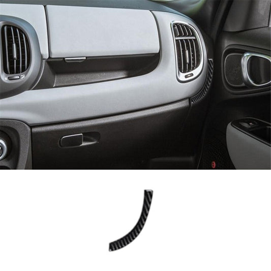 Carbon Fiber Interior Right of Decor Glove Box Cover Trim for Fiat 500L 2014-17