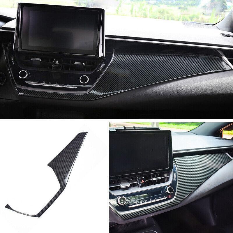 for Toyota for Corolla 2020-2023 Steel Carbon Fiber Center Console Dash Panel Trim