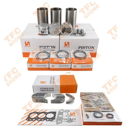 3TN66 Overhaul Rebuild Kit For Yanmar Engine Piston Ring Gasket Bearing Set??