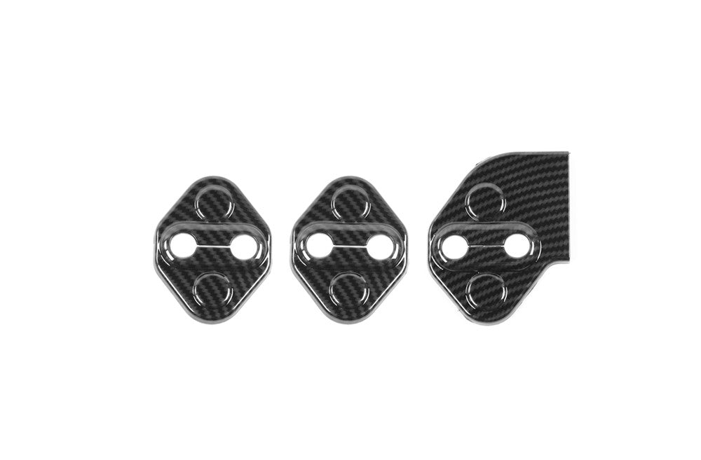 Carbon Fiber ABS Car Door Lock Buckle Cover for Suzuki for Jimny 2019-22 Accessories