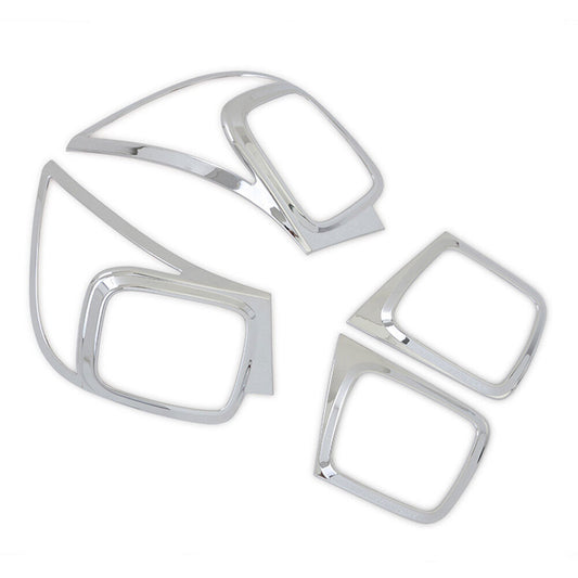 ABS Chrome Tail Light Lamp Cover Frame Trim 4X for Chevrolet Malibu 2014-2015