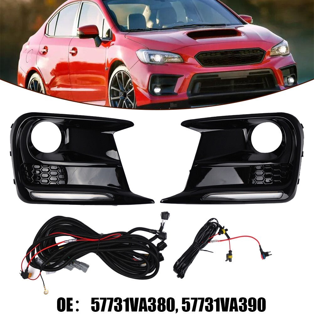 LED Daytime Running Lights Fog Bezel DRL Kit For 2018-2021 57731VA410