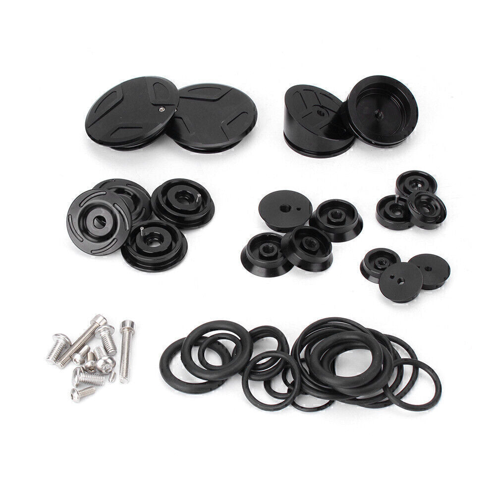 Fit for BMW R1200GS ADV LC 2014 2015 CNC Frame Hole Caps Cover Decoration Black