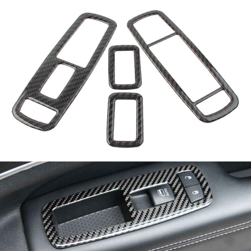 Door Window Lift Switch Button Cover Trim for Jeep Grand Cherokee 2011-2020 Car