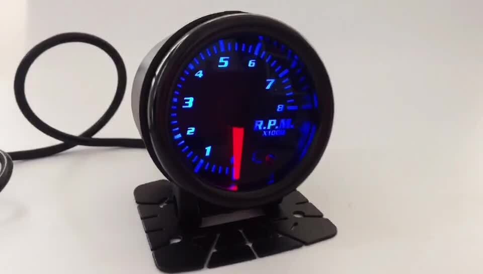 52mm Tacho Gauge 7 Color 2-1/16 Tachometer Tacho Meter GaugeW/CUP 0~8000 RPM