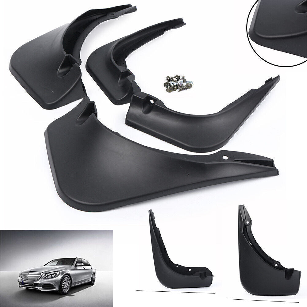 Splash Guards Mud Flaps Fit for Mercedes-Benz C Class Sedan W205 2014-2018 Car