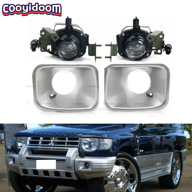 One set of front bumper fog lights suitable for Mitsubishi PAJERO MONTERO V32 V33 V43
