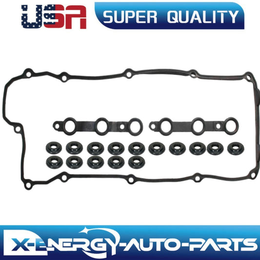 Valve Cover Gasket Set + 15 Bolt Seals Set For 323i 323is 328i 528i M3 E36 E39