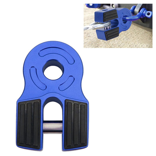 Winch Shackle Flat Mount Hook Assembly ATV UTV SUV Pickup Trucks Aluminum Blue