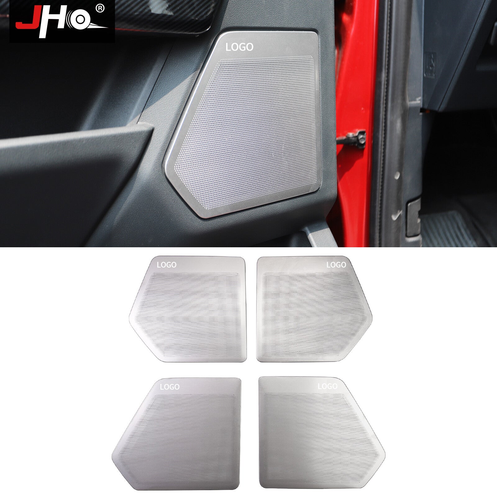 Steel Door Stereo Speaker Audio Sound Cover Trim for Ford F-150 2021 2022