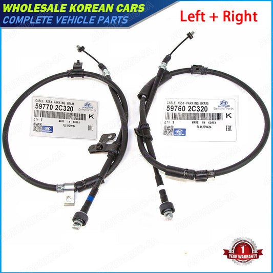 2-pack 597602C300 597702C300 Parking Brake Cables, suitable for TIBURON 2003 2004