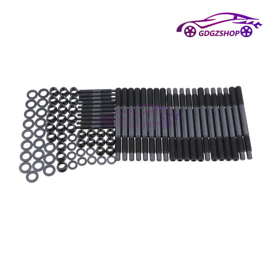 Cylinder Head Stud Bolts Nuts Gasket Kit for 04-19 for Chevy LS1 LS3 5.3L 5.7L 6.0L