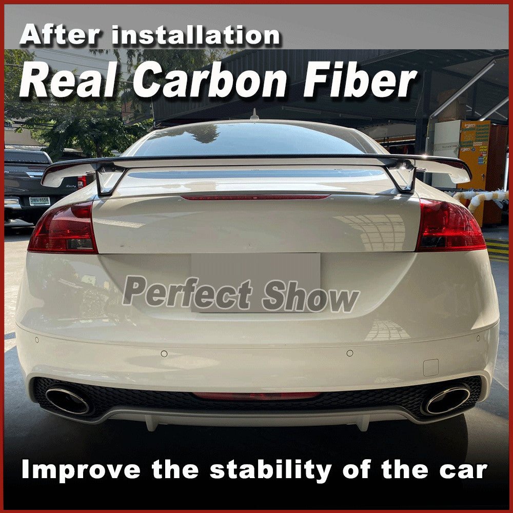 Fit for Audi TT TTS 8J A5 A6 A7 08-11 REAL Carbon Rear Trunk Spoiler Sport Wing