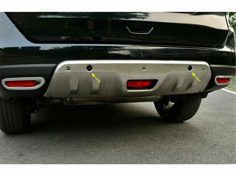 for Nissan Rogue 2014-2016 Silver FR Bumper Diffuser Spoiler Board Guard Covers