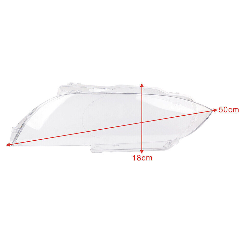 2¡Á F¨¹r for BMW E92 E93 M3 2006-2009 Scheinwerferglas Linse Abdeckung Links+Rechts
