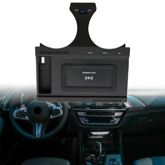 Console Storage Box Wireless Charging Charger for BMW X3 X4 G01 G02 2018-2021 20