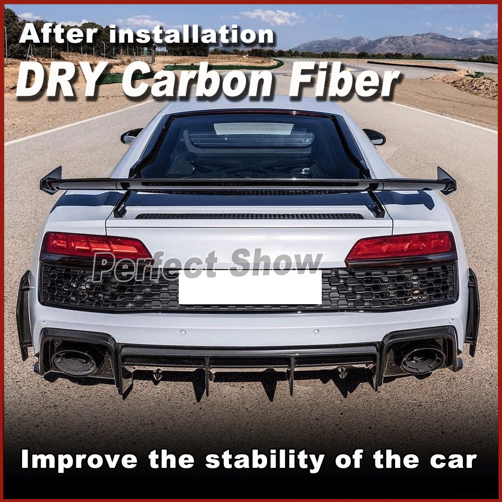 Fit for Audi R8 GT 2-Door 2022-2024 DRY Carbon Fiber Rear Bumper Diffuser Lip